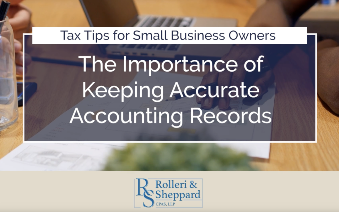 Rolleri Sheppard Video Blog: Tax Tips for Small Business Owners
